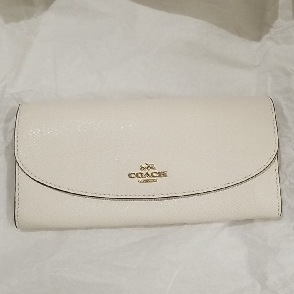 Coach Envelope Wallet (Cream)
